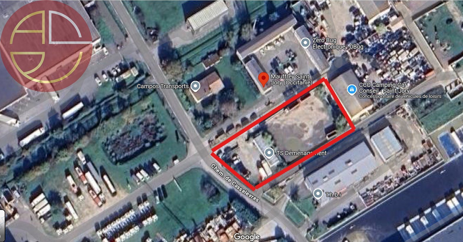A vendre Terrain 1 500 m² Bonrepos-sur-Aussonnelle