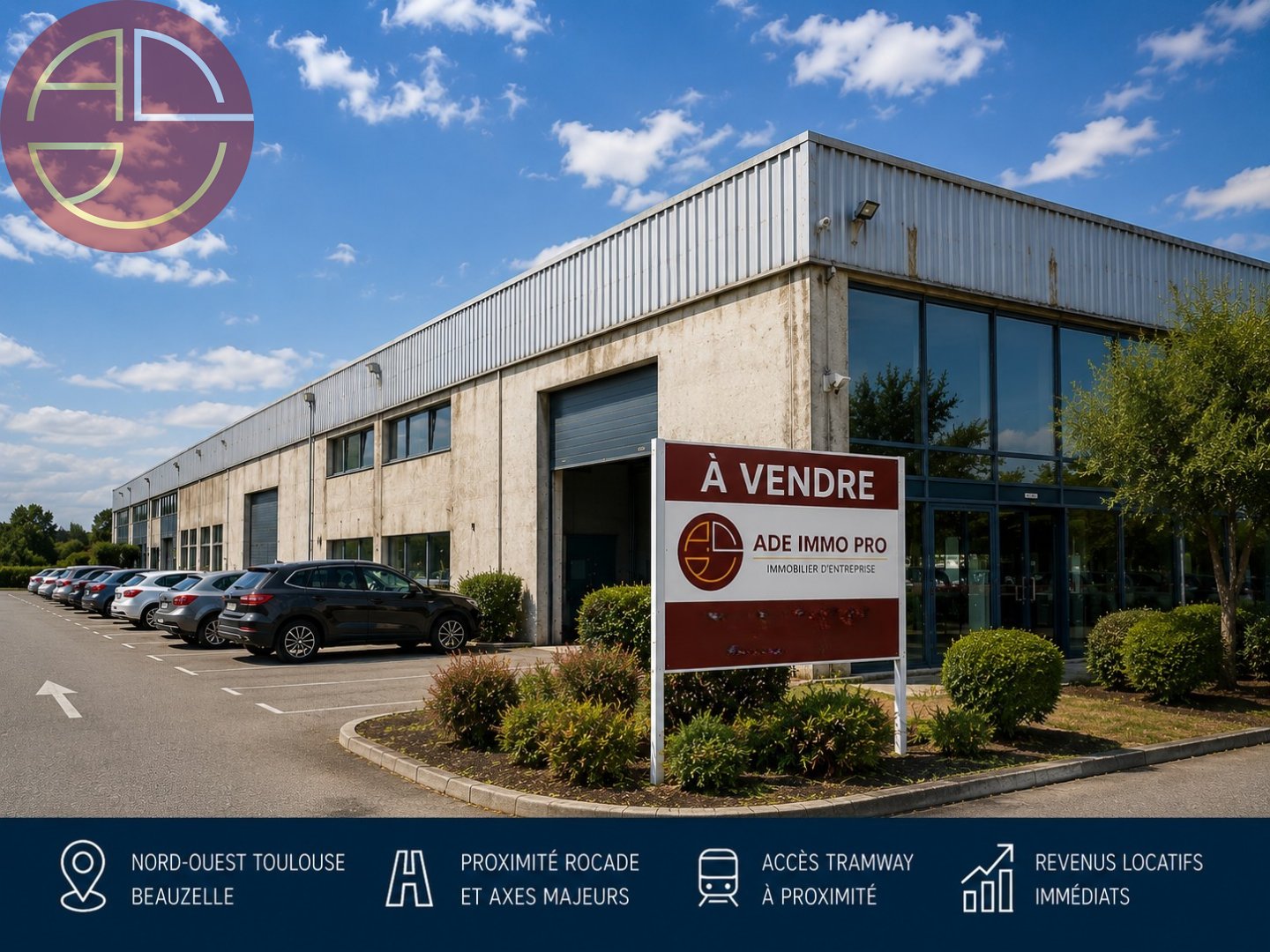 A vendre Entrepôt 2 600 m² Beauzelle