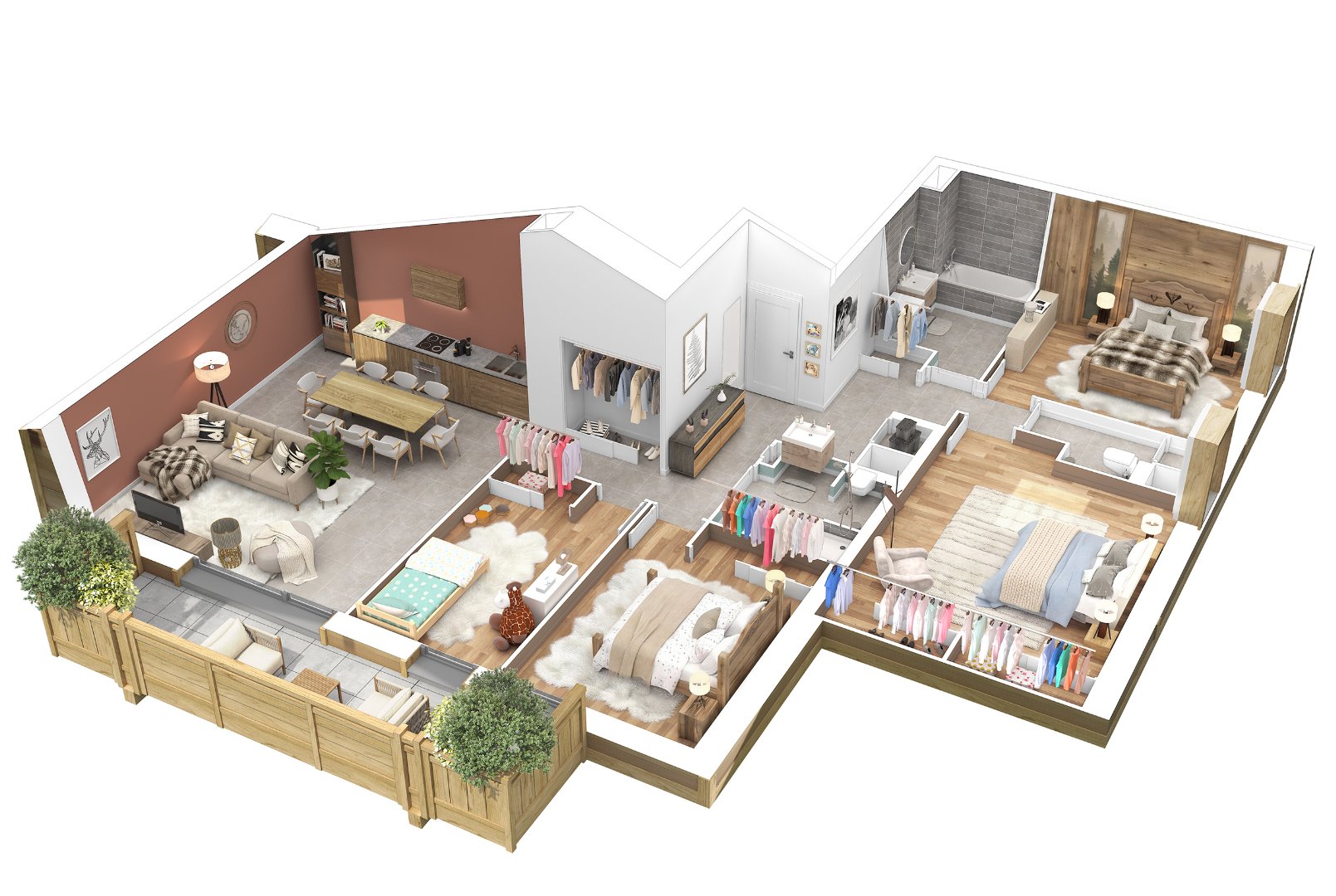 Appartement 108m² — Saint-Jean-de-Sixt