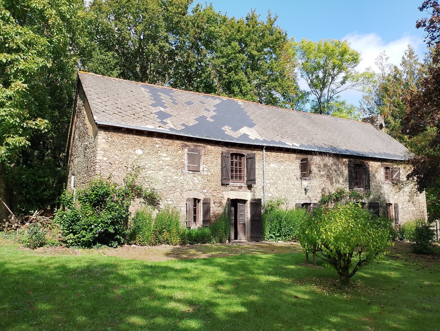 Large stone house